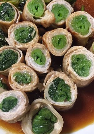小松菜の肉巻きの照り焼き-レシピのメイン写真