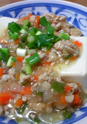 豆腐の鶏&野菜あんかけ-レシピのメイン写真