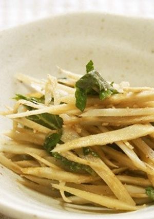ゴボウと大葉の酢の物♪風味豊か♪-レシピのメイン写真