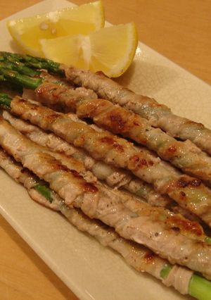 アスパラの豚バラ巻き塩味♪-レシピのメイン写真