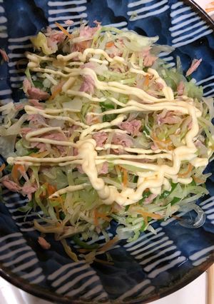袋カット野菜でツナマヨサラダ-レシピのメイン写真