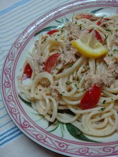 夏♪トマトとツナの冷製パスタ-レシピのメイン写真