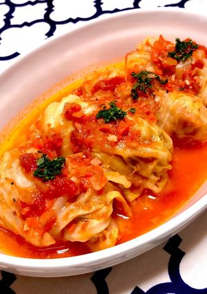 旨味たっぷり☆トマトのロールキャベツ-レシピのメイン写真