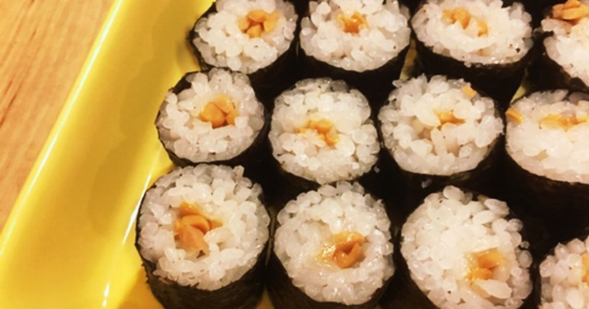 納豆巻き 巻きやすい☆納豆巻き by ミーゴ 【クックパッド】 簡単おいしい
