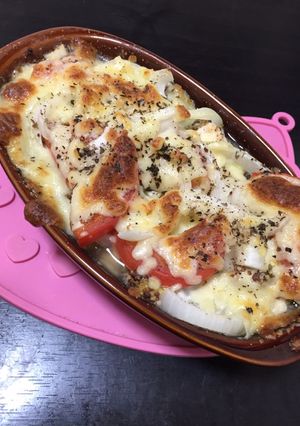 鶏胸肉と粒マスタードのグラタン-レシピのメイン写真