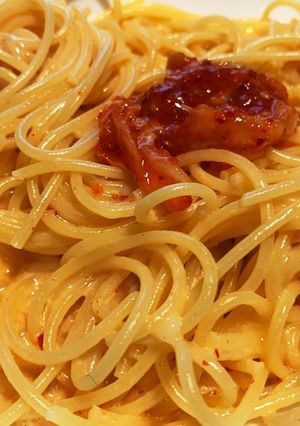キムチーズパスタ-レシピのメイン写真