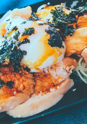 62℃ ふんわり鶏むねの月見つくね風-レシピのメイン写真