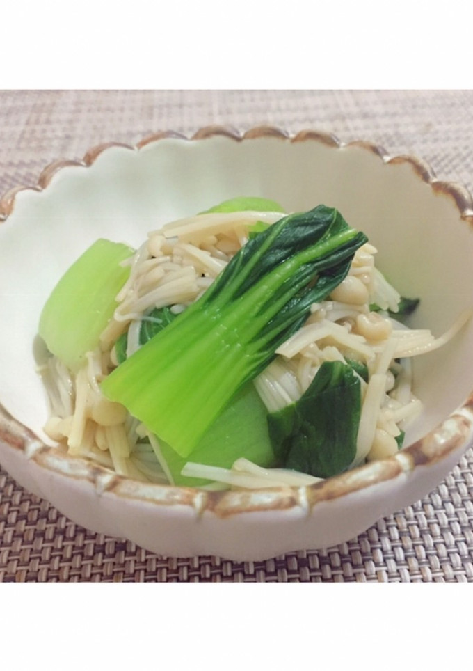 ちんげん菜とえのきのお浸し♡-レシピのメイン写真