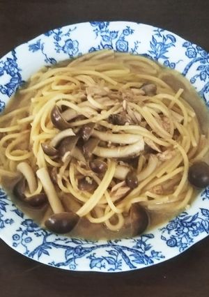 ツナとしめじのワンポットバター醤油パスタ-レシピのメイン写真