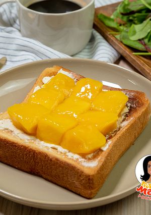 マンゴーとクリームチーズのトースト-レシピのメイン写真
