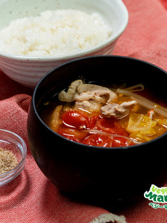 豚肉のトマト風味キムチスープ-レシピのメイン写真