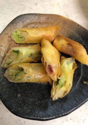 千切りきゅうりと生姜の春巻-レシピのメイン写真
