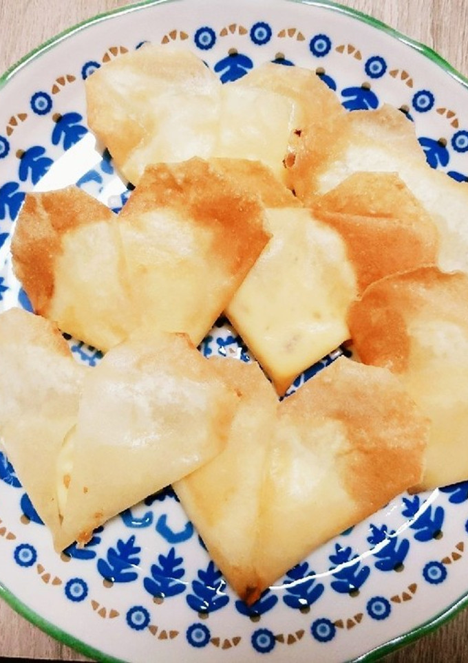 春巻きの皮でハート揚げ♡-レシピのメイン写真