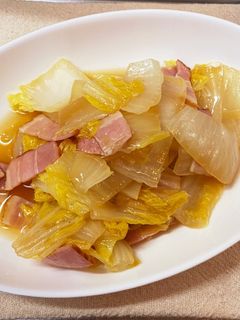 ☆家にある物で♪白菜・ベーコンの酒蒸し☆-レシピのメイン写真