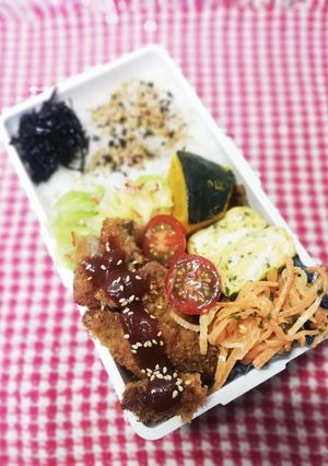 パパ弁当♡豚カツ　3/6-レシピのメイン写真