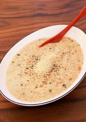 オートミールと納豆リゾット　ランチに！-レシピのメイン写真