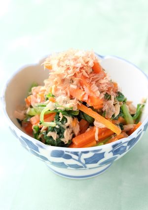 〈くらし薬膳〉春菊とツナのポン酢和え-レシピのメイン写真