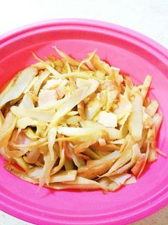 牛蒡のベーコンカレー炒め(レンジ)-レシピのメイン写真