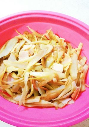 牛蒡のベーコンカレー炒め(レンジ)-レシピのメイン写真