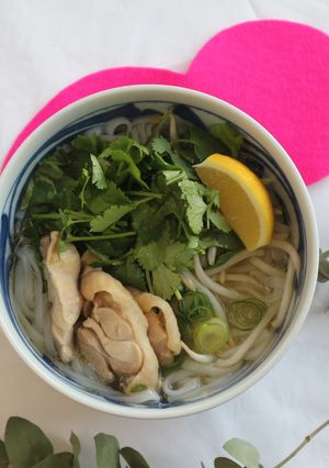 スープを飲み干しちゃう絶品鶏肉のフォー♪-レシピのメイン写真
