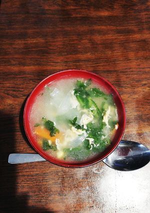 春菊と卵のシャンタンスープ-レシピのメイン写真