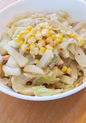 やみつきキャベツ☆新じゃが♡マヨ炒め-レシピのメイン写真