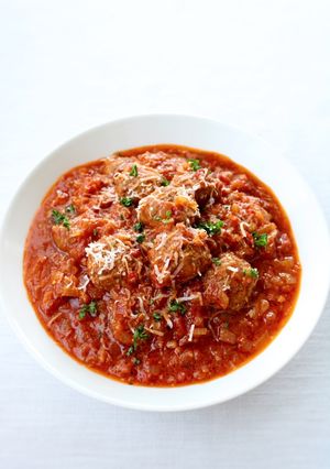 フワ旨【トマト煮込みミートボール】-レシピのメイン写真