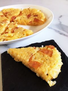 まるでカルボナーラ風!な、簡単焼き卵ご飯-レシピのメイン写真