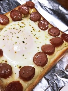 たまごとウインナーのマヨトースト-レシピのメイン写真