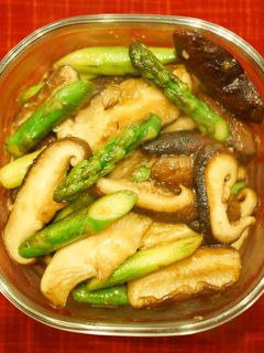しいたけとアスパラの醤油炒め-レシピのメイン写真