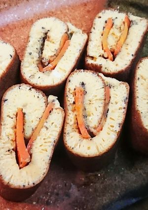 キャロットの胡麻卵焼きロール-レシピのメイン写真