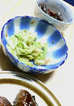梅とｷｬﾍﾞﾂのｻｯﾊﾟﾘ一品♪-レシピのメイン写真