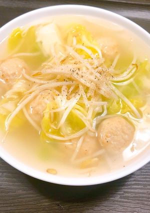 簡単野菜たっぷりだんごスープ-レシピのメイン写真