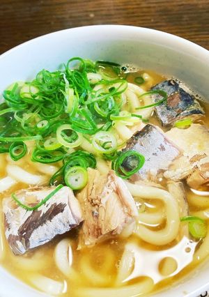 サバ缶うどん-レシピのメイン写真