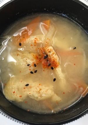 切り干し大根の具だくさん味噌汁-レシピのメイン写真
