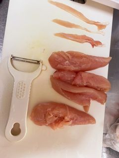 簡単!!ささみの筋取り!!-レシピのメイン写真