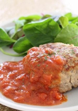 トマトソースのハンバーグ-レシピのメイン写真