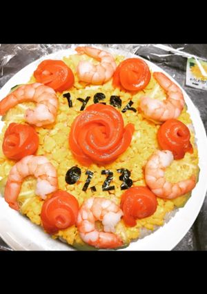 見た目によらず簡単!!ご飯ケーキ!!-レシピのメイン写真