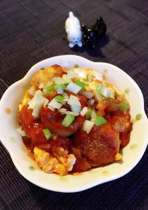 冷凍しゅうまいと卵のボリュームチリソース-レシピのメイン写真