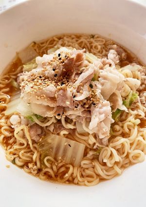 豚バラ白菜ごま醤油ラーメン-レシピのメイン写真