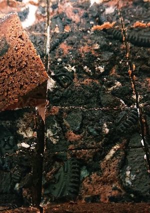 板チョコ2枚のブラウニー(レンジで)-レシピのメイン写真