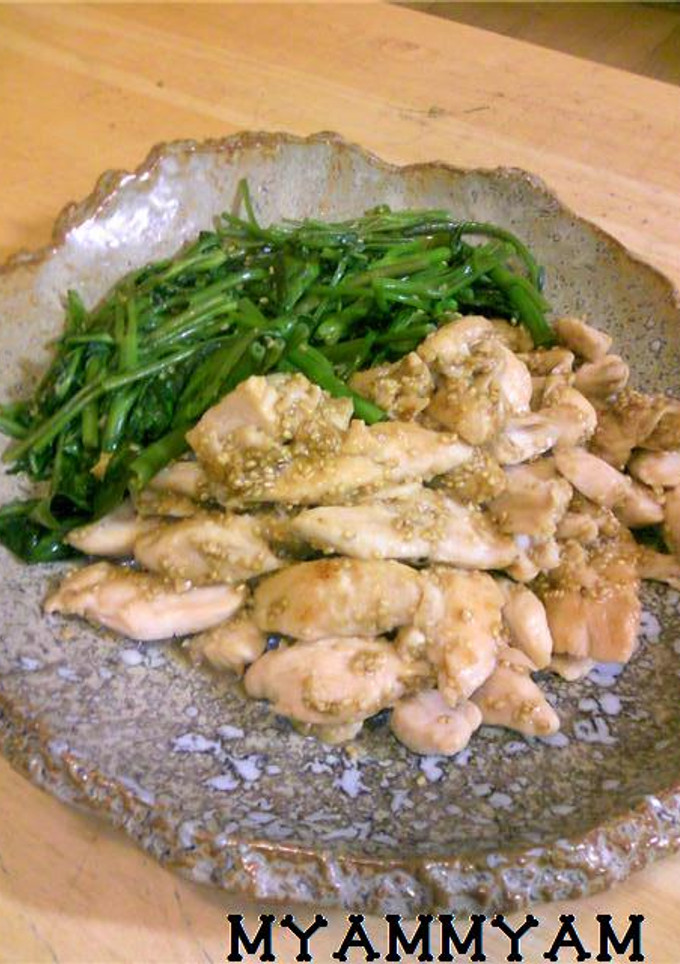 ささみでもコクのある♪ゴマ味噌焼き♪-レシピのメイン写真