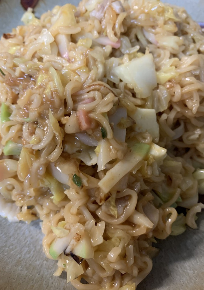 とろっと焼きちゃんぽん風のインスタント麺-レシピのメイン写真