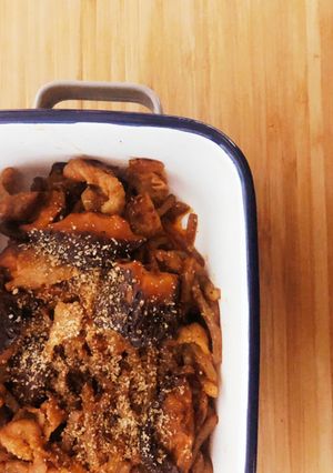 低糖質の豚バラと糸コンニャクのピリ辛炒め-レシピのメイン写真