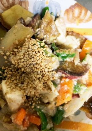 全てレンジ豆腐春雨豆乳ピリ辛味噌そぼろ炒-レシピのメイン写真