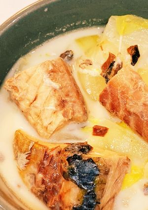 【節約】サバ缶と白菜のクリームスープ-レシピのメイン写真