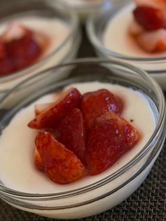 いちごのとろける杏仁豆腐-レシピのメイン写真