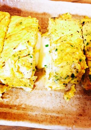 簡単・さけるチーズの卵焼き-レシピのメイン写真