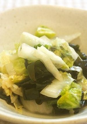 白菜・生ワカメのナムル♪シャキシャキ♪-レシピのメイン写真