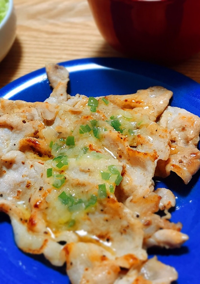 ネギ塩ロース焼き　S&Bギザミねぎ塩-レシピのメイン写真